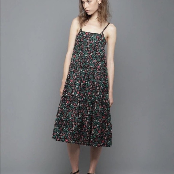 ASO Violet Harmon APC Madras Tired Floral Dress! - Picture 8 of 8